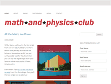 Tablet Screenshot of mathandphysicsclub.com